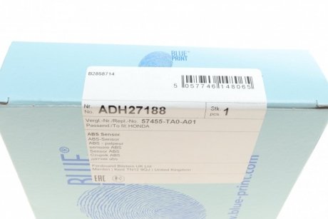 Датчик ABS BLUE PRINT ADH27188 (фото 1)