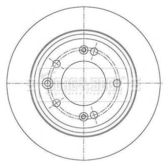 Гальмівний диск BORG & BECK BBD5450 (фото 1)