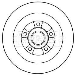 Гальмівний диск BORG & BECK BBD5970S (фото 1)