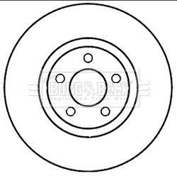 Гальмівний диск BORG & BECK BBD5980S (фото 1)