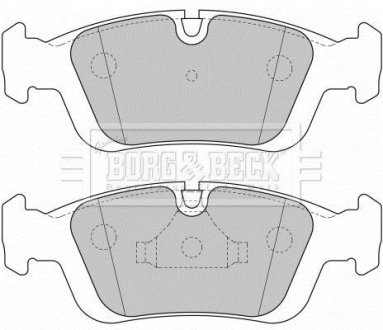 Гальмівні колодки, дискове гальмо (набір) BORG & BECK BBP1627 (фото 1)