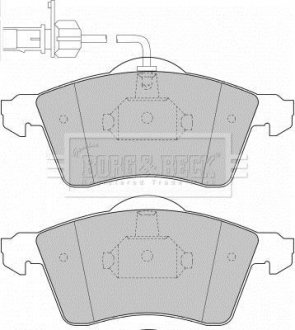 Гальмівні колодки, дискове гальмо (набір) BORG & BECK BBP1692 (фото 1)