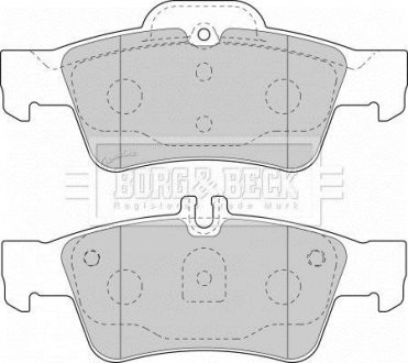 Гальмівні колодки, дискове гальмо (набір) BORG & BECK BBP1798 (фото 1)