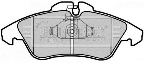 Гальмівні колодки (набір) BORG & BECK BBP2071 (фото 1)