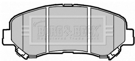 Гальмівні колодки (набір) BORG & BECK BBP2084 (фото 1)