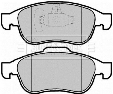 Гальмівні колодки (набір) BORG & BECK BBP2098 (фото 1)