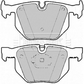 Гальмівні колодки (набір) BORG & BECK BBP2183 (фото 1)
