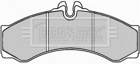 Гальмівні колодки (набір) BORG & BECK BBP2247 (фото 1)