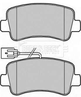 Гальмівні колодки (набір) BORG & BECK BBP2267 (фото 1)