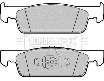 Гальмівні колодки (набір) BORG & BECK BBP2407 (фото 1)