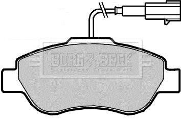 Гальмівні колодки (набір) BORG & BECK BBP2416 (фото 1)