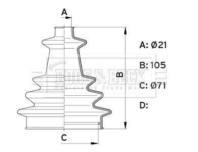 Пыльник BORG & BECK BCB1002 (фото 1)