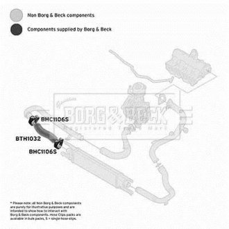 Шлангопровод BORG & BECK BTH1032 (фото 1)