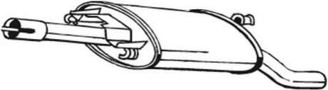 Глушитель выхлопных газов конечный BOSAL 279-653 (фото 1)