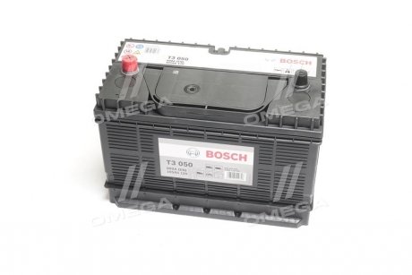 Акумулятор 105Ah-12v (T3050) (330x172x240),L,EN800 клеми по центру BOSCH 0 092 T30 500 (фото 1)