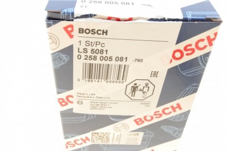 Лямбда-зонд BOSCH 0 258 005 081 (фото 1)