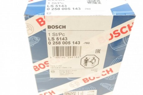 Лямбда-зонд BOSCH 0 258 005 143 (фото 1)