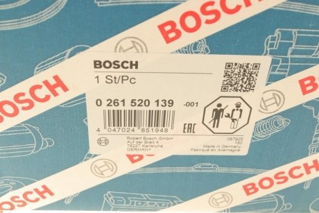 Паливний насос високого тиску BOSCH 0 261 520 139 (фото 1)