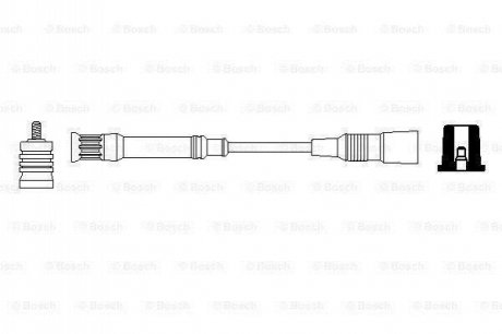 Автомобільний високовольтний провід BOSCH 0 356 912 898 (фото 1)