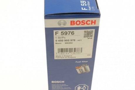 Фильтр топливный AVEO BOSCH 0 450 905 976 (фото 1)