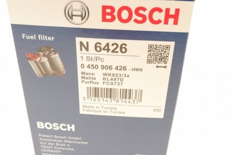 Фильтр топливный VAG 1.9 TDI 99-10 BOSCH 0 450 906 426 (фото 1)