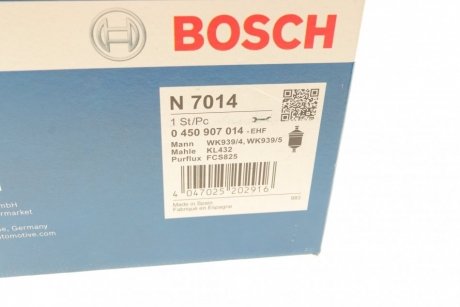 Фильтр топливный RENAULT MEGANE, SCENIC 02- BOSCH 0 450 907 014 (фото 1)