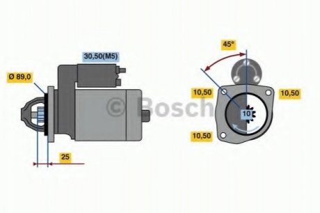 Стартер BOSCH 0 986 022 990 (фото 1)