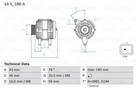 Автозапчасть BOSCH 0986082510 (фото 1)