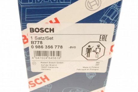 Комплект проводів запалення BOSCH 0 986 356 778 (фото 1)