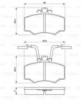 Колодки тормозные BOSCH 0986424184 (фото 1)