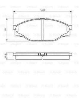 Колодки гальмівні дискові BOSCH 0986424225 (фото 1)