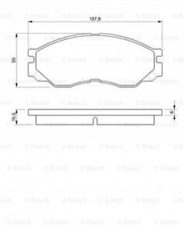 Колодки тормозные BOSCH 0 986 424 572 (фото 1)