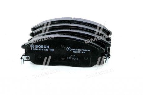 Колодки тормозные BOSCH 0 986 424 729 (фото 1)