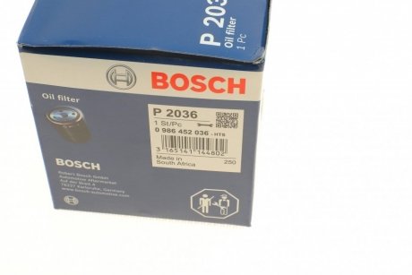 Фільтр масляний BOSCH 0 986 452 036 (фото 1)