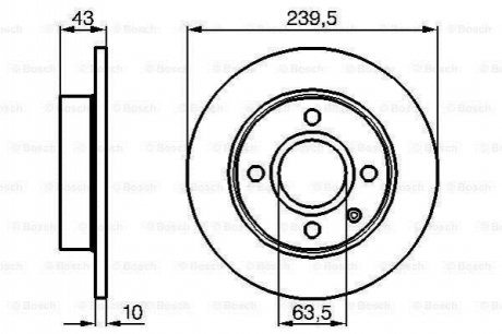 Диск тормозной BOSCH 0986478501 (фото 1)