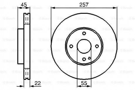 Диск тормозной BOSCH 0986478638 (фото 1)