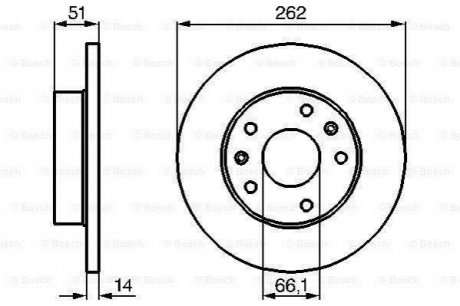 Диск тормозной BOSCH 0 986 478 991 (фото 1)