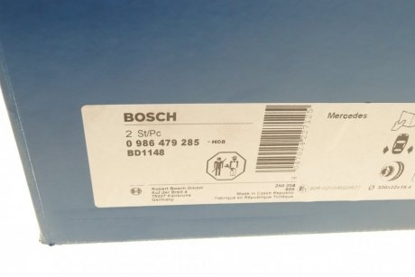 Гальмівний диск BOSCH 0 986 479 285 (фото 1)