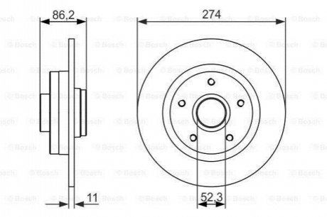 Диск тормозной BOSCH 0 986 479 682 (фото 1)