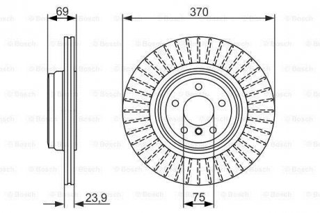 ДИСК ГАЛЬМIВНИЙ ЗАДНIЙ BOSCH 0 986 479 730 (фото 1)