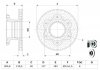 Гальмівний диск задній Лівий/Права (304mmx30mm) MERCEDES VARIO 09.96- | 215074, 29169, 016.660-00 BOSCH 0 986 479 E47 (фото 5)