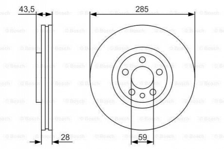 Диск гальмівний BOSCH 0 986 479 S62 (фото 1)