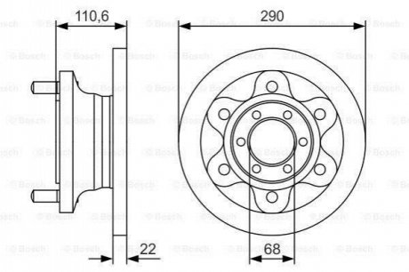 Диск гальмівний BOSCH 0986479S95 (фото 1)