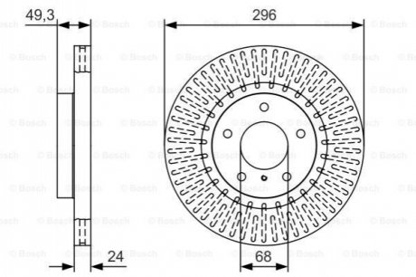 Диск тормозной BOSCH 0986479T44 (фото 1)