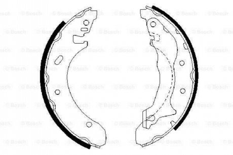 Гальмівні колодки барабанные BOSCH 0986487330 (фото 1)