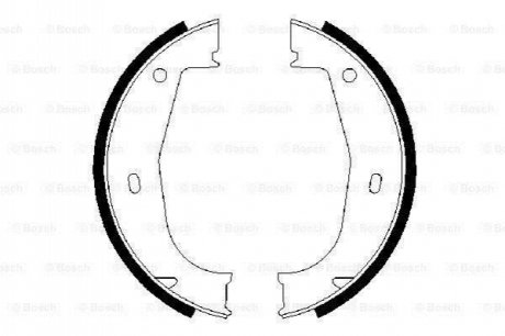 Гальмівні колодки, барабанные BOSCH 0 986 487 520 (фото 1)