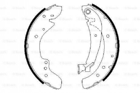Гальмівні колодки, барабанные BOSCH 0 986 487 521 (фото 1)
