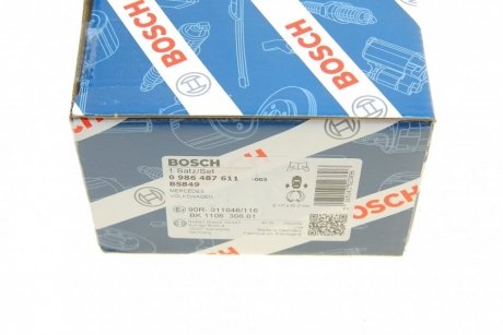 Гальмівні колодки, барабанні BOSCH 0 986 487 611 (фото 1)