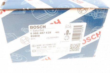 Гальмівні колодки, барабанні BOSCH 0 986 487 625 (фото 1)