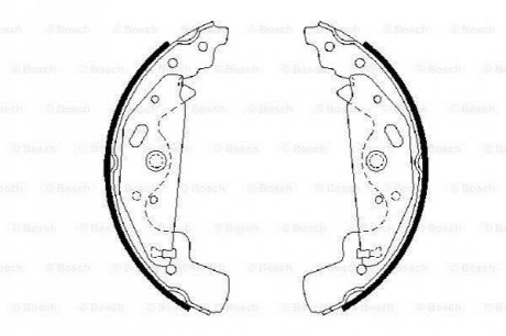 Гальмівні колодки, барабанні BOSCH 0 986 487 643 (фото 1)